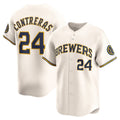 Milwaukee Brewers #24 William Contreras Cream AmberGomez Home Limited Player Jersey