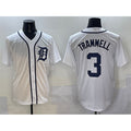 Detroit Tigers #3 Alan Trammell White AmberGomez Cool Base Stitched Jersey