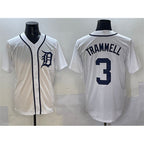Detroit Tigers #3 Alan Trammell White AmberGomez Cool Base Stitched Jersey