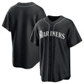 Seattle Mariners Blank Black AmberGomez Lights Out Limited Stitched Jersey