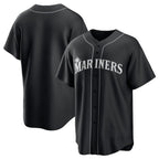 Seattle Mariners Blank Black AmberGomez Lights Out Limited Stitched Jersey