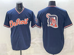 Detroit Tigers Team Big Logo Navy AmberGomez 2026 Alternate Vapor Premier Limited Stitched Jersey