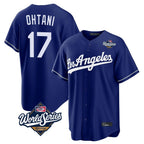 Los Angeles Dodgers #17 Shohei Ohtani Player Royal AmberGomez World Series Game Stitched Jerseys