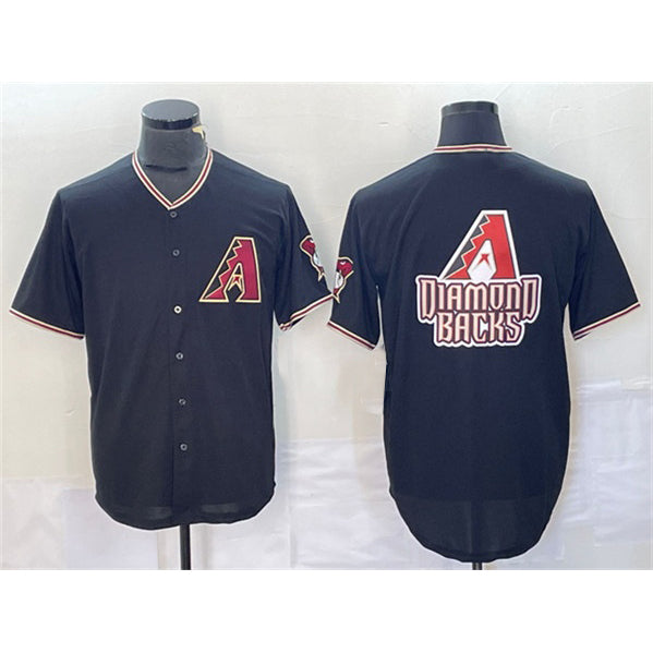 Arizona Diamondbacks Black AmberGomez Team Big Logo Cool Base Stitched Jerseys