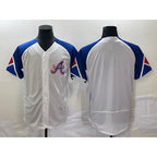 Atlanta Braves Blank White AmberGomez 2023 City Connect Flex Base Stitched Jersey
