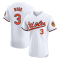 Baltimore Orioles #3 Taylor Ward Player White AmberGomez Limited Elite Home Game Stitched Jerseys