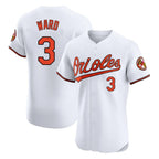 Baltimore Orioles #3 Taylor Ward Player White AmberGomez Limited Elite Home Game Stitched Jerseys