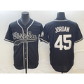 Chicago White Sox #45 Michael Jordan Black AmberGomez Cool Base Stitched Jersey 2