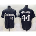 Cincinnati Reds #44 Elly De La Cruz Black AmberGomez 'Gothic Queen City Edition' Vapor Premier Limited Stitched Jersey