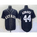 Houston Astros #44 Yordan Alvarez Black AmberGomez Cool Base Stitched Jersey