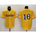 Boston Red Sox #16 Jarren Duran Gold AmberGomez City Connect Stitched Jersey