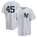 New York Yankees #45 Gerrit Cole White AmberGomez Home Replica Player Name Jersey