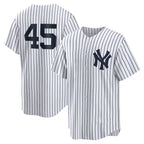 New York Yankees #45 Gerrit Cole White AmberGomez Home Replica Player Name Jersey