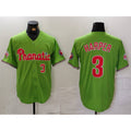 Philadelphia Phillies #3 Bryce Harper Number Green AmberGomez With Patch Stitched Cool Base Jersey