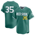 Boston Red Sox #35 Garrett Crochet Green AmberGomez 2025 City Connect Limited Stitched Jersey