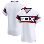 Chicago White Sox White AmberGomez Alternate Vapor Premier Elite Patch Jersey