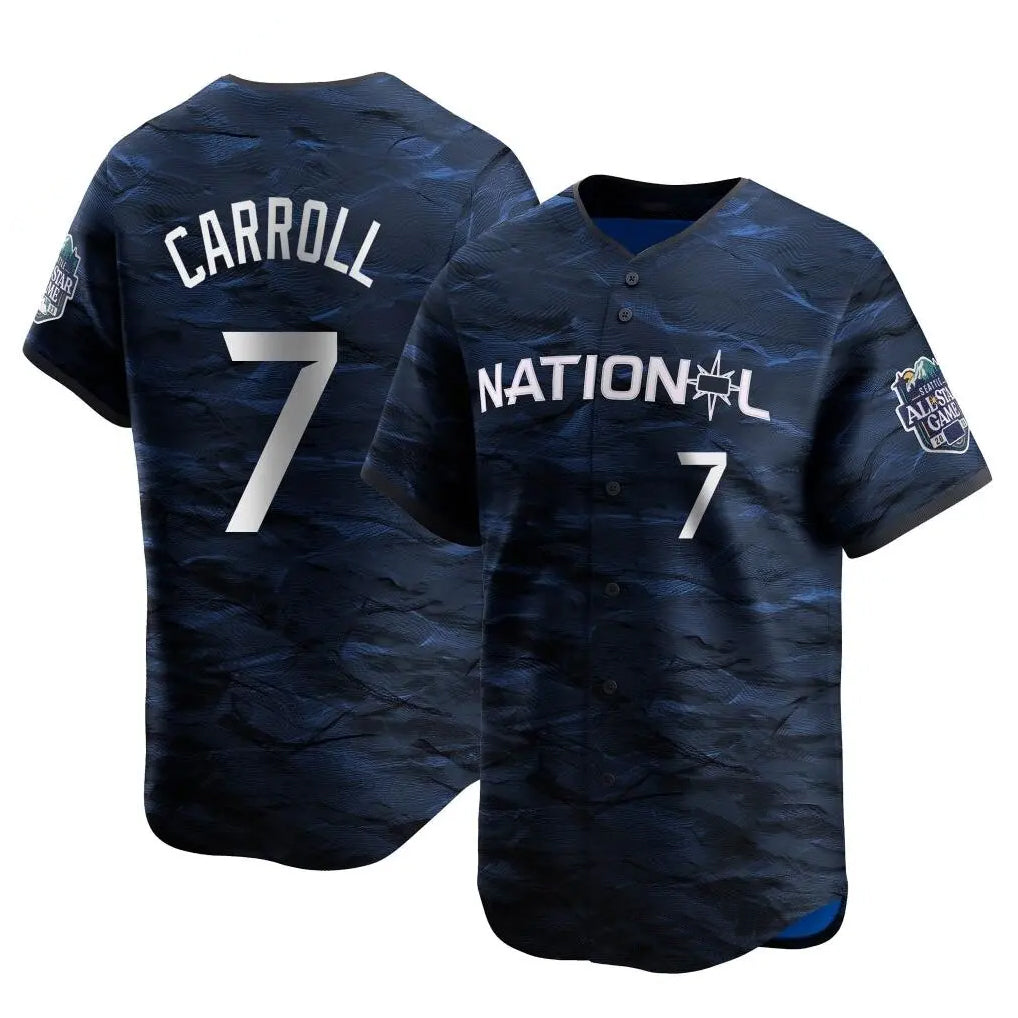 Arizona Diamondbacks #7 Corbin Carroll Player Royal AmberGomez Limited National League Game All-Star Stitched Jerseys