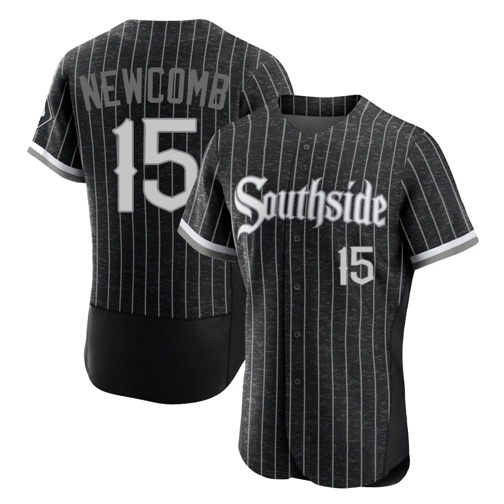 Chicago White Sox #15 Sean Newcomb Player Black AmberGomez City Connect Limited Elite Home Stitched Jerseys