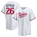 Minnesota Twins #26 Max Kepler White AmberGomez Home Replica Player Logo Jersey