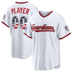 Custom Cleveland Guardians 2026 All-Star Edition Stars & Stripes White AmberGomez Stadium Pick-A-Player Jersey