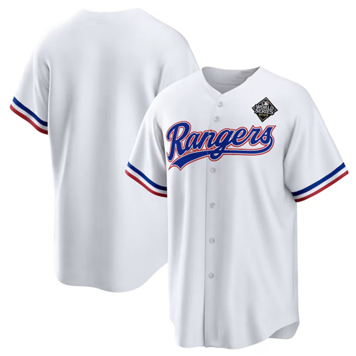 Texas Rangers Blank White AmberGomez 2023 World Series Stitched Jersey
