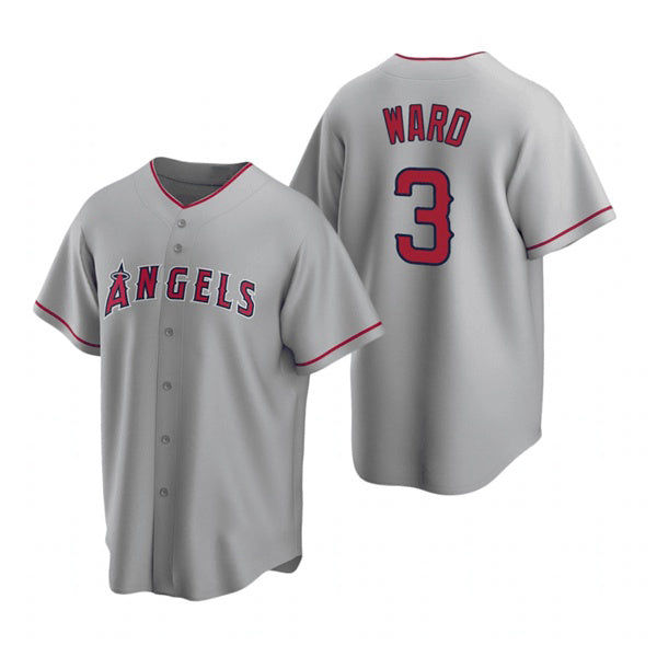 Los Angeles Angels #3 Waylor Ward Grey AmberGomez Cool Base Stitched Jersey