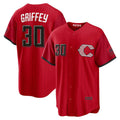 Cincinnati Reds #30 Ken Griffey Jr. Red AmberGomez 2026 City Connect Stadium Jersey