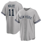 New York Yankees #11 Anthony Volpe Gray AmberGomez Road Replica Jersey