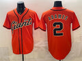 San Francisco Giants #2 Willy Adames Orange AmberGomez Cool Base Stitched Jersey