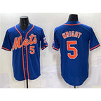 New York Mets #5 David Wright Blue AmberGomez Cool Base Stitched Jersey