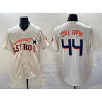 Houston Astros #44 Still Tippin Cream AmberGomez Throwback Cooperstown Collection Limited Stitched Jersey