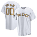Custom Colorado Rockies Active Player White AmberGomez 2022 All-Star Cool Base Stitched Jersey
