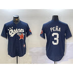 Houston Astros #3 Jeremy Pena Black AmberGomez Cactus Jack Vapor Premier Stitched Jersey