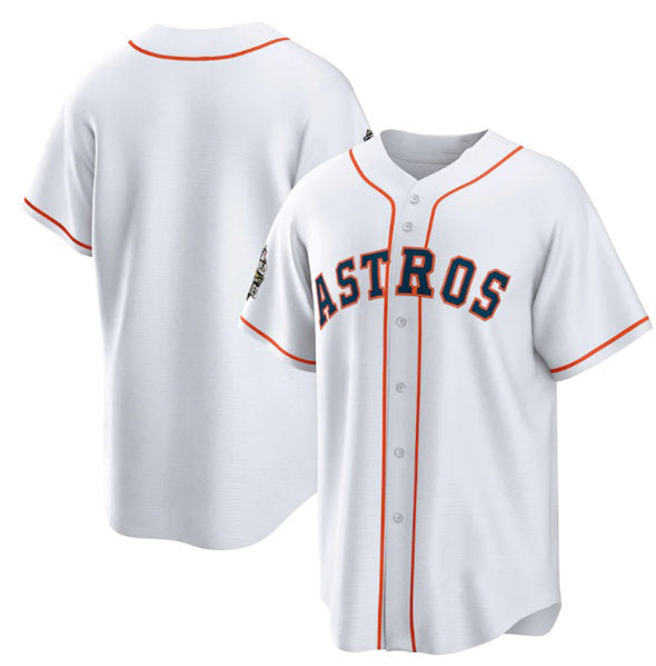 Houston Astros Blank White AmberGomez 2022 World Series Home Stitched Jersey