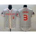 Houston Astros #3 Jeremy Pena Number White AmberGomez 2023 City Connect Flex Base Stitched Jersey 3