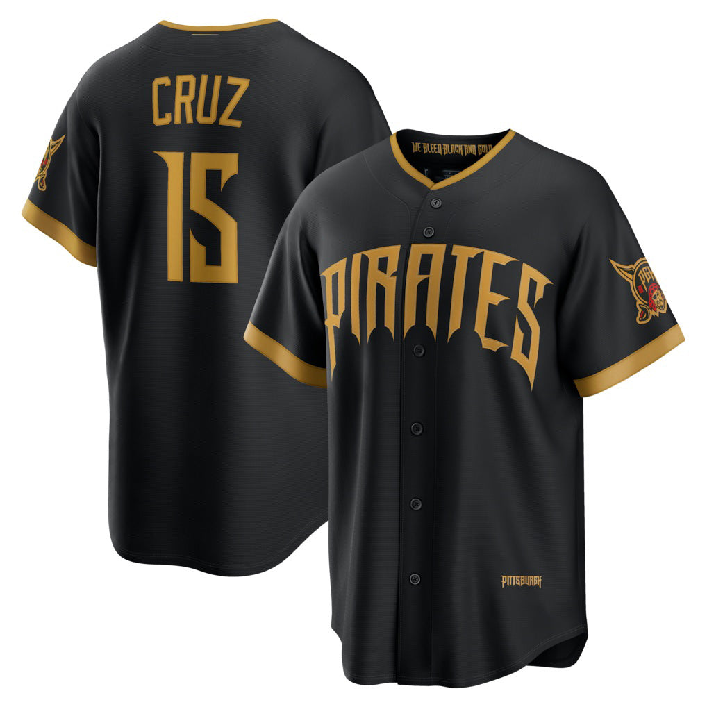 Pittsburgh Pirates #15 Oneil Cruz Black AmberGomez 2026 City Connect Stadium Jersey