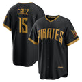 Pittsburgh Pirates #15 Oneil Cruz Black AmberGomez 2026 City Connect Stadium Jersey