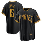Pittsburgh Pirates #15 Oneil Cruz Black AmberGomez 2026 City Connect Stadium Jersey