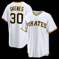 Pittsburgh Pirates #30 Paul Skenes White AmberGomez Home Replica Jersey