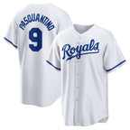 Kansas City Royals #9 Vinnie Pasquantino White AmberGomez Home Replica Jersey