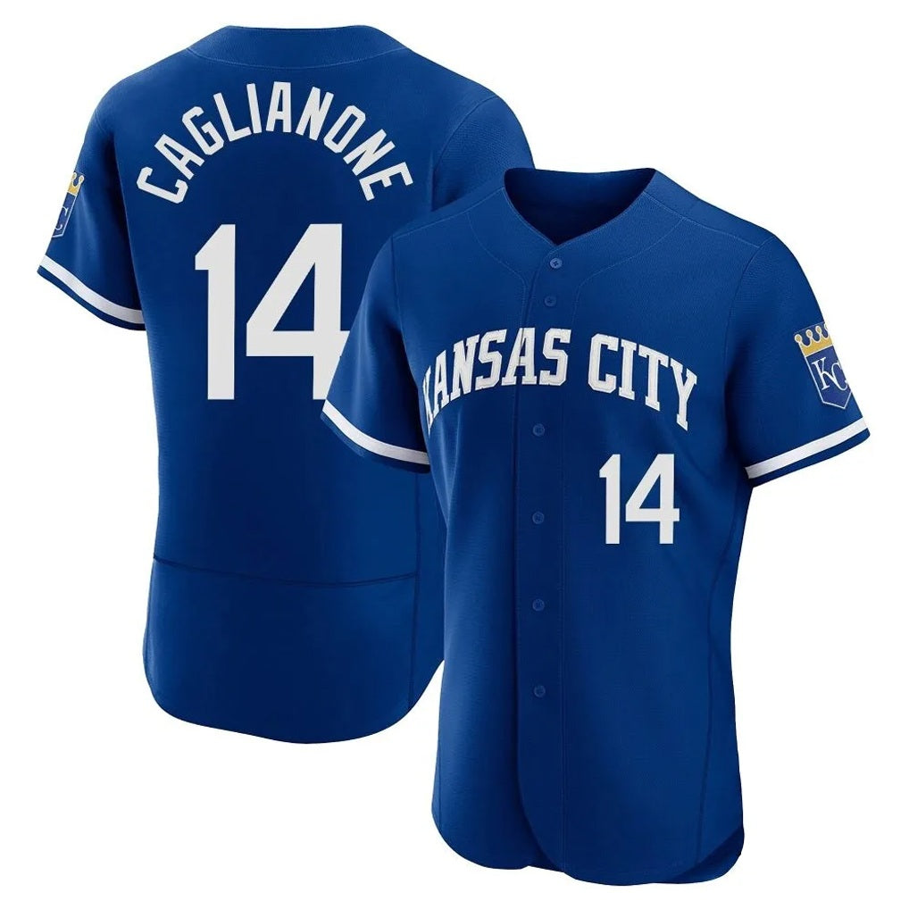 Kansas City Royals #14 Jac Caglianone Player Royal AmberGomez City Connect Limited Elite Home Game Stitched Jerseys