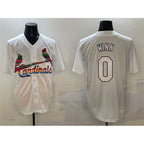 St. Louis Cardinals #0 Masyn Winn White AmberGomez Cool Base Stitched Jersey
