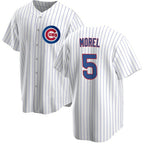 Chicago Cubs #5 Christopher Morel Chicago White AmberGomez Cool Base Stitched Jersey