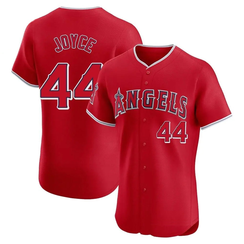 Los Angeles Angels #44 Ben Joyce Player Red AmberGomez Home Limited Elite Stitched Jerseys