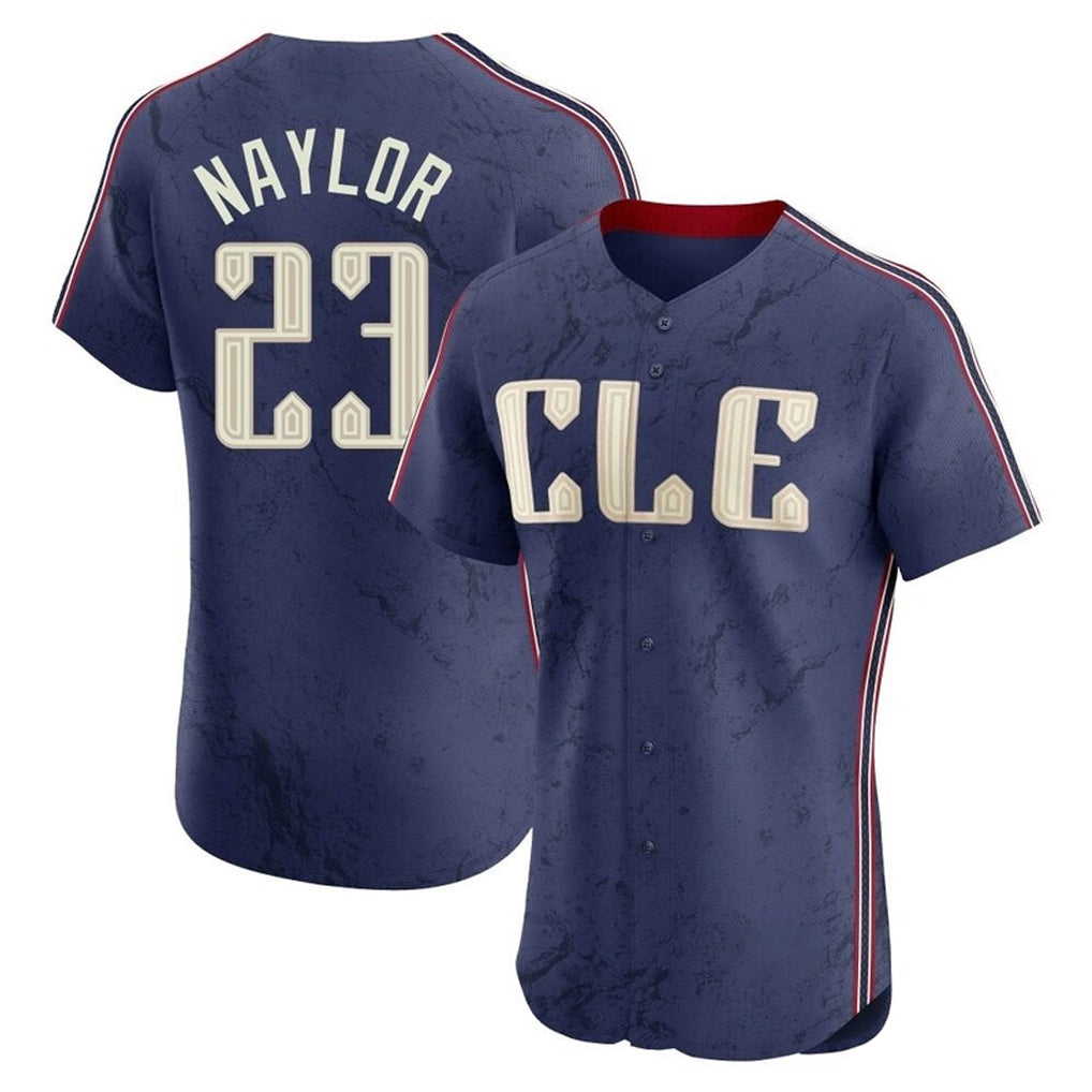 Cleveland Guardians #23 Bo Naylor Player Navy AmberGomez City Connect Limited Elite Home Stitched Jerseys