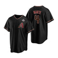Arizona Diamondbacks #4 Ketel Marte Black AmberGomez 2023 World Series Cool Base Stitched Jersey