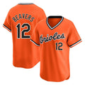 Baltimore Orioles #12 Dylan Beavers Player Orange AmberGomez T-shirt Limited Home Game Stitched Jerseys