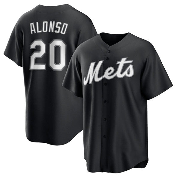 New York Mets #20 Pete Alonso Black AmberGomez Lights Out Limited Stitched Jersey