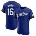 Los Angeles Dodgers #16 Will Smith Player Royal AmberGomez City Connect Elite Home Stitched Jerseys