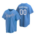 Custom Kansas City Royals Light Blue AmberGomez Stitched Cool Base Jersey